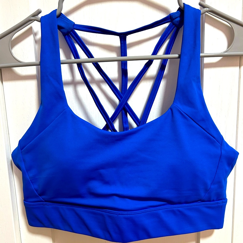 Zyia Strappy Blue Sports Bra